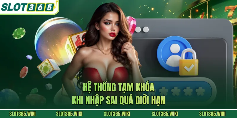 Hệ thống tạm khóa khi nhập sai quá giới hạn
